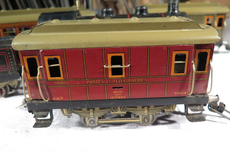 Jep old train wagons + clockwork rails toy j p paris eBay