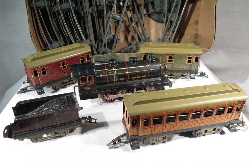 Jep old train wagons + clockwork rails toy j p paris eBay