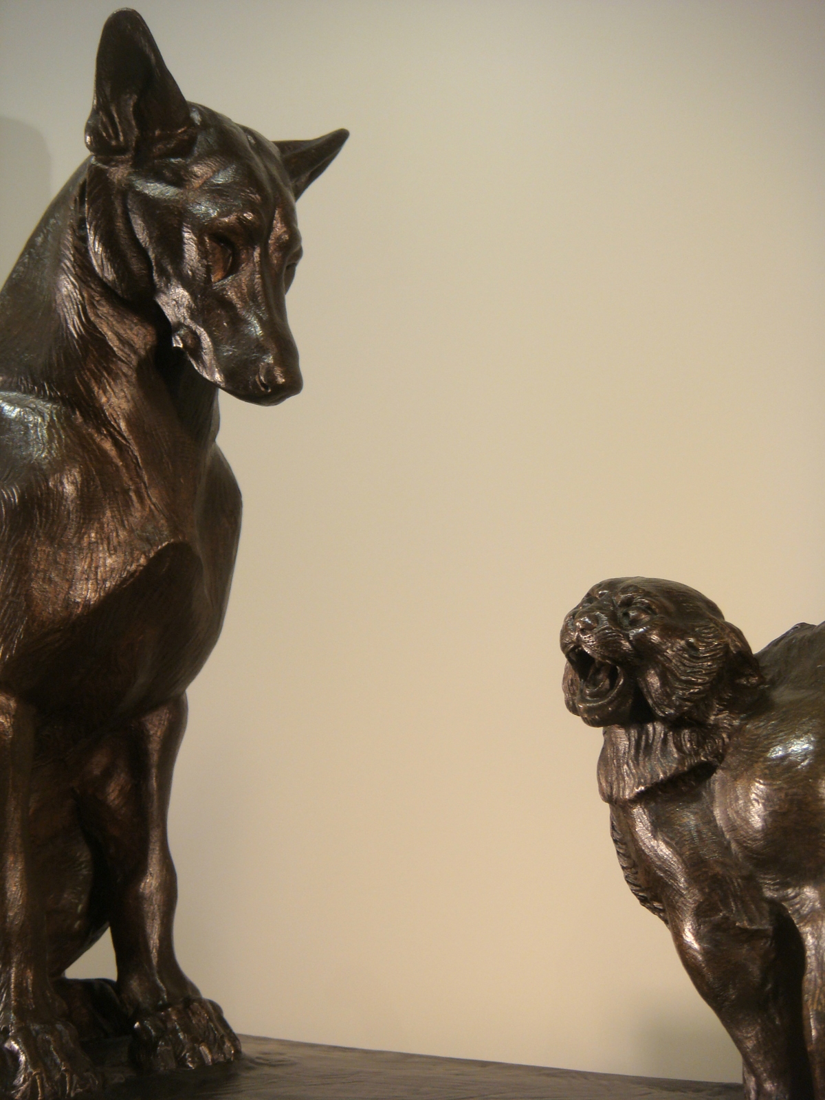 Ancien Bronze Epoque Art Deco Sculpture Entre Chien Et Chat Francisque Ancien Bronze Epoque Art Deco Sculpture Entre Chien Et Chat Francisque